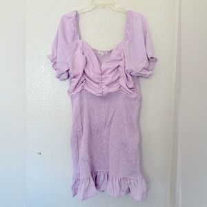 Plus Size Kara Ruched Bodycon Dress- Pink